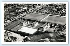 POSTCARD Leicester Newarke Girls' School, from the air, aerial view, real photo for sale  Shipping to South Africa