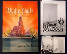 Gold. Brochure The White Fleet of the Elbe River around 1930 Hempel Dresden js til salg  Sendes til Denmark