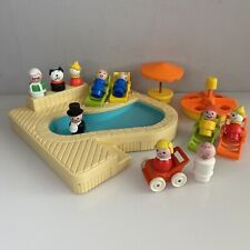 Vintage Fisher Price Little People Swimming Pool Accessories And Figures 1980s for sale  Shipping to South Africa