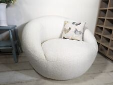 Ex Display Circular Armchair Mordern Occasional Retro Look Tub Chair  for sale  Shipping to South Africa