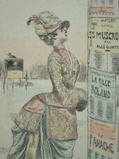 Estampe. mode 1875. d'occasion  Beaune-la-Rolande