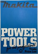 Folheto/lista de preços vintage Makita Professional Power Tool, início dos anos 1980 comprar usado  Enviando para Brazil