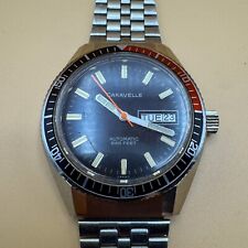 RELÓGIO VINTAGE 1982 CARAVELLE SEA HUNTER CAL 1453.30 666 PÉS DEVIL DIVER FUNCIONA! comprar usado  Enviando para Brazil