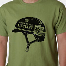 Orgoglioso di essere un ciclista-BICI BMX CICLISMO BICICLETTA Completo Metallo Giacca Stile slogan usato  Spedire a Italy