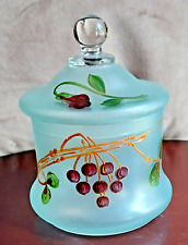 Frosted glass jar for sale  Ellenville
