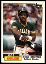 1984 Topps Nestle #2 Rickey Henderson Oakland Athletics NM for sale  Shipping to South Africa