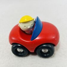 Vintage Netherlands Ambi Toys Car Vehicle Pull Red Driver Boy Kid Roll Holland, used for sale  Shipping to South Africa