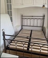 Chrome metal bed for sale  ROTHERHAM