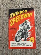 Swindon speedway programme for sale  WELLINGTON