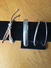 Silver tone bangles. for sale  WOKING