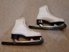 Used, vintage white women girls ice skates size 7 for sale  Shipping to South Africa
