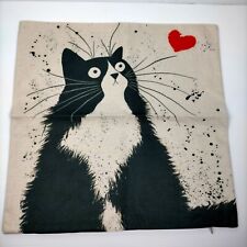 Black cat cushion for sale  Shipping to Ireland