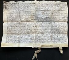 1664 unusual indentured for sale  BEDFORD