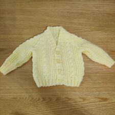 Yellow hand knitted for sale  Ireland