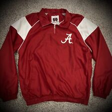 JAQUETA MASCULINA MED ALABAMA CRIMSON TIDE TRACK pulôver aquecimento lateral LOGOTIPOS COSTURADOS comprar usado  Enviando para Brazil