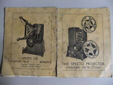 Instructions cine projector for sale  LEICESTER