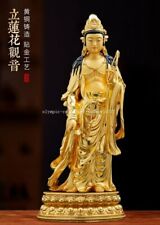 27.5 inch bronze 24K gold gilding buddhism Guanyin Avalokitesvara Bodhisattva, used for sale  Shipping to Canada