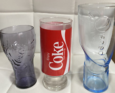 3 different Coke & Pepsi  Coca Cola Coke  Glasses for sale  Shipping to South Africa