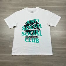Camisa masculina clube social anti-social grande branca bairro fique estranha comprar usado  Enviando para Brazil