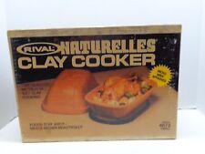 Vintage Rival Naturelles Clay Cooker, New Old Stock for sale  Shipping to South Africa