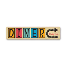 Diner metal sign for sale  Shipping to Ireland