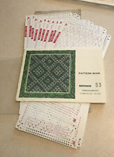 Knitting Machine Pattern Punch Card Series 53 Weaving Patterns 241-250, used for sale  Riverton