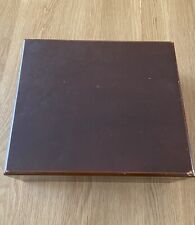 Brown wooden humidor for sale  NEW MALDEN