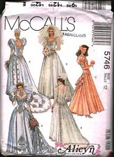 5746 Vintage McCalls SEWING Pattern Misses Prom Dress Bridal Gown Bridesmaids for sale  Shipping to South Africa