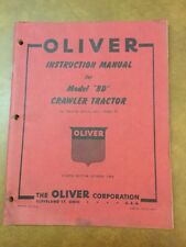 Oliver BD Crawler Tractor Operators Instruction Service Manual 8th Edition 1950 for sale  Bismarck
