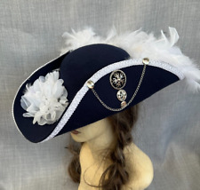 Navy white tricorn for sale  PETERBOROUGH