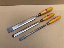 3 Henry Taylor ‘Diamic’ Bevel Edged Paring Chisels for sale  Shipping to South Africa