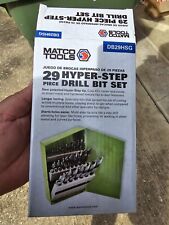 Matco Tools 29 Piece Hyper-step Drill Bit Set, Part# DB29HSG for sale  Shipping to South Africa