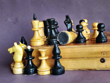 Usado, Conjunto de xadrez de madeira torneio vintage retrô tabuleiro dobrável 29х29cm raro soviético USSR comprar usado  Enviando para Brazil