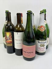 Garrafas de vinho licor de vidro sortidas 750 ml mega variedade artesanato vazio lote de 9 comprar usado  Enviando para Brazil