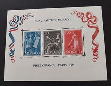 Monaco 1989 bloc d'occasion  Criquetot-l'Esneval