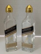 Juego de agitadores de vidrio Johnnie Walker doble etiqueta negra mezclado whisky escocés S&P segunda mano  Embacar hacia Argentina
