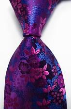 Usado, Nova Gravata Masculina Clássica Floral Rosa Azul Tecido JACQUARD 100% Seda comprar usado  Enviando para Brazil