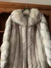 coat fox fur real for sale  WEST CALDER