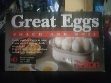 Panela elétrica vintage Salton Great Eggs 6 ovos EG1 ferver caça furtiva não usada na caixa  comprar usado  Enviando para Brazil