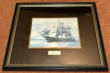 Framed ship print for sale  ETCHINGHAM