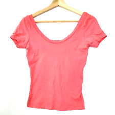 Camiseta Feminina Baby Look Minúscula Top Costas Decote Redondo Tamanho P 100% Algodão comprar usado  Enviando para Brazil