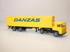 H01:87 Wiking Werbemodell  Scania 110 Container Danzas gelb / schwarz  comprar usado  Enviando para Brazil