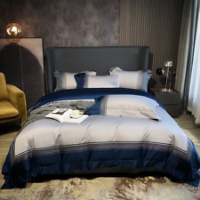 Luxury Egyptian Cotton Embroidered Bedding Set Queen Cover Set Bed Linen 4Pcs myynnissä  Leverans till Finland