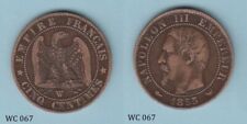 Centimes 1855w coin for sale  Ireland