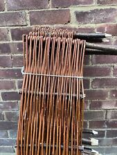 Handwoven Willow Garden Fencing Panels - 100cm Length, 20cm Weave Height for sale  Shipping to South Africa