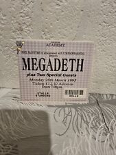 Megadeth concert ticket for sale  ALFRETON