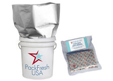 PackFreshUSA 5 Pack Five Gallon Mylar Bags + 2000cc Oxygen Absorbers for sale  Ontario