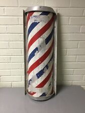 ANTIQUE VINTAGE METAL BARBER POLE SIGN GENUINE WALL 3 D SIGN  for sale  Shipping to Canada