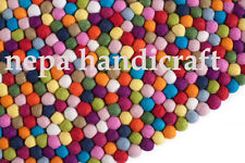 Usado, Tapete infantil tamanho 120cm feito à mão cor brilhante bolas de feltro tapete decoração casa/escritório comprar usado  Enviando para Brazil