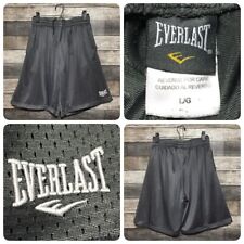 Pantalones cortos Everlast para hombre L gris malla cordón de boxeo (entrepierna 9) segunda mano  Embacar hacia Argentina